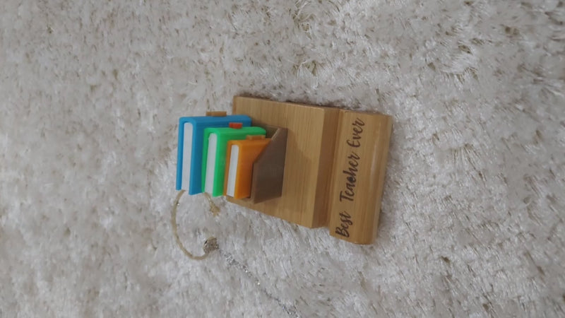🌟 I ♥ U Teacher Mobile Stand – Custom Farewell Gift