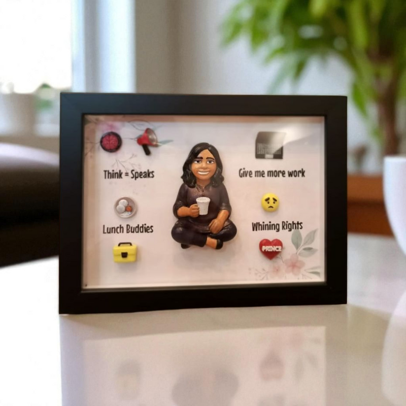 Mini 3D Printed Shadowbox – Personalized Farewell Gift