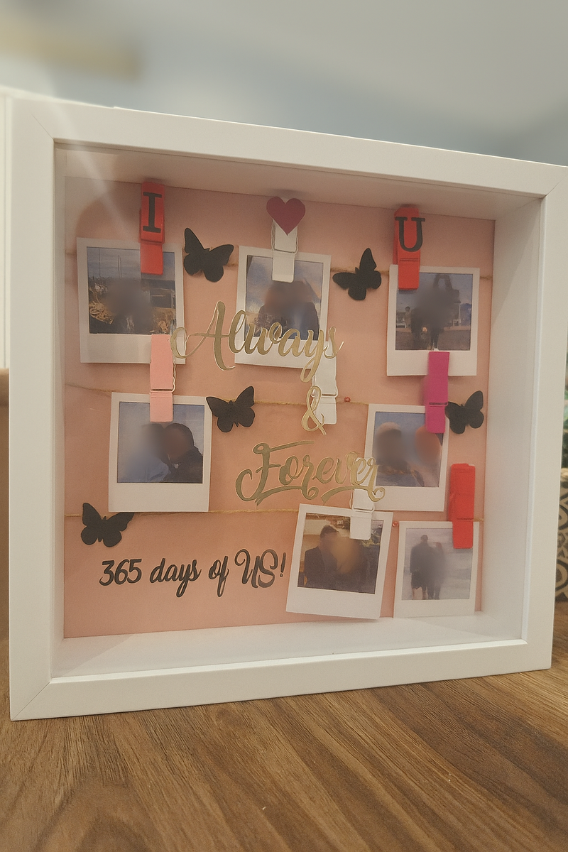 “365 Days of Us” – Couple’s Memory Shadow Box