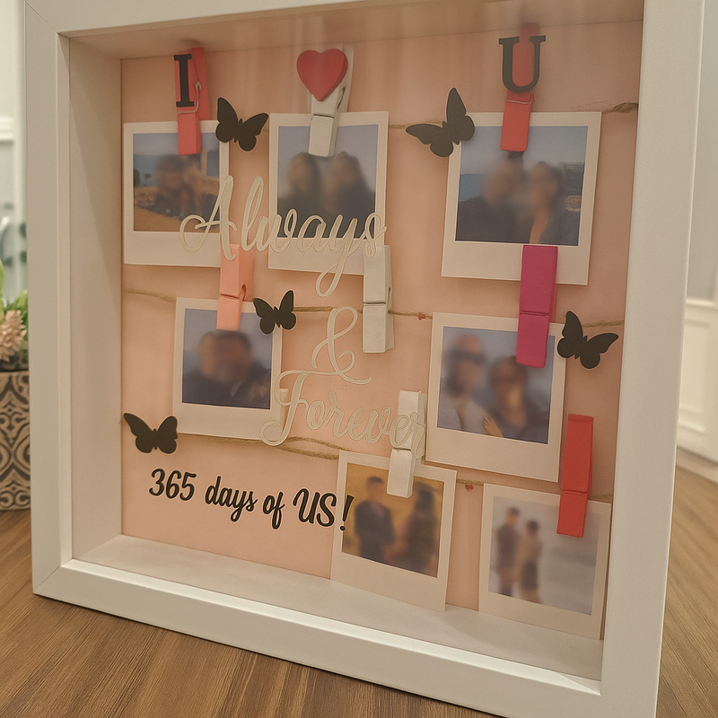 “365 Days of Us” – Couple’s Memory Shadow Box